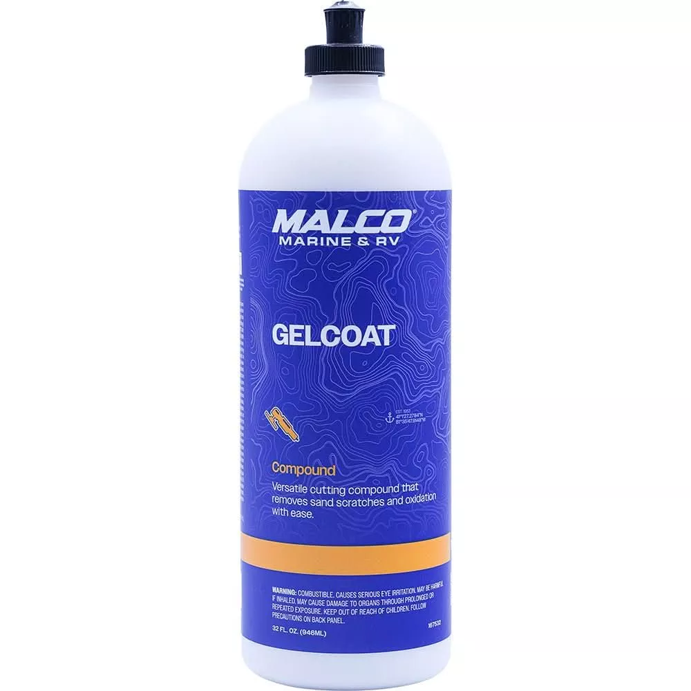 Malco Gel Coat Compound 32oz for Marine and Industrial Polishing - 167532