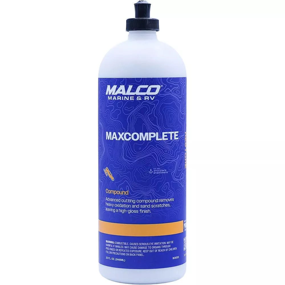 Malco MaxComplete Compound 32oz for Heavy Scratch Removal and Gloss Finish – 163032