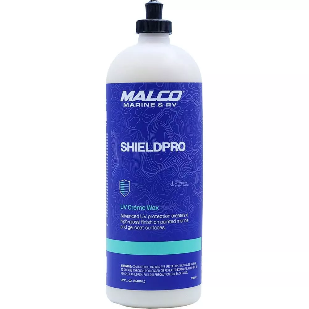 Malco ShieldPro UV Creme Wax – 32oz for Marine and Vehicle Surface Protection – 166132