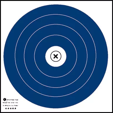 Maple Leaf Press NFI-1P NFAA Indoor Target 40cm Target, Blue, 25 Pack