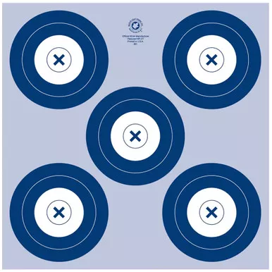 Maple Leaf Press NFI-2P NFAA Indoor Target 5 Spot Target, Blue, 25 Pack