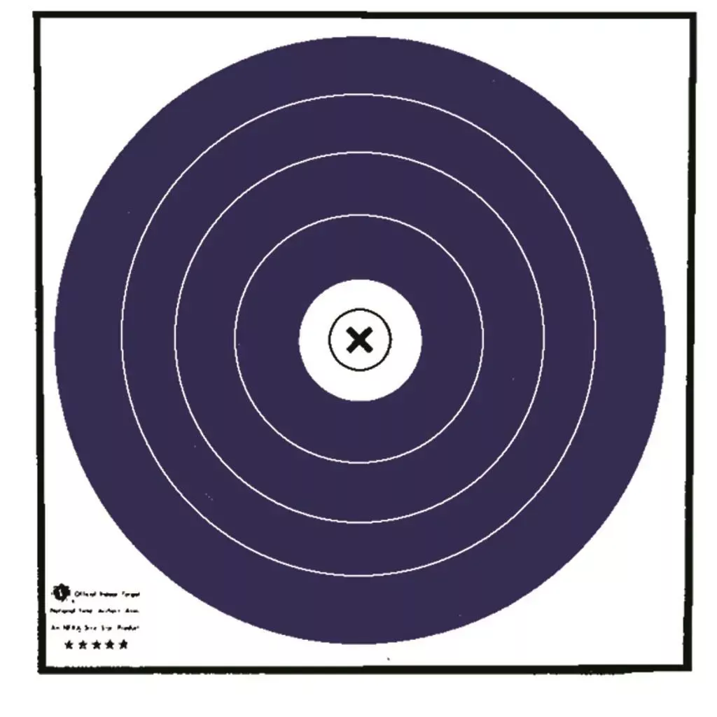 Maple Leaf Target Face NFAA Indoor Blue/White 40 cm Blue 100/Pack