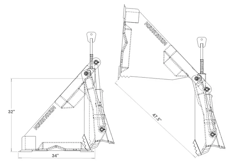 Martatch | 4 in 1 Bucket | Working Width 78″ To 84″ | High Capacity | Machine Size 3 To 4.5 Tons | For Backhoes