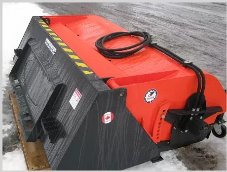 Martatch | Bucket Broom | Model MPUB Series | Width 72", 84", & 96" | 100% poly | Hydraulic Flow 15 To 22 GPM | For Skid Steers
