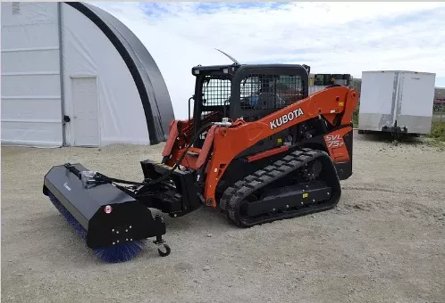 Martatch | Hydraulic Angle Broom | Model MRS24 Series | Width 60″, 72″, & 84″ | Rotary Sweeper | 24″ Drum Diameter | Hydraulic Flow 12 To 22 GPM | For Skid Steer