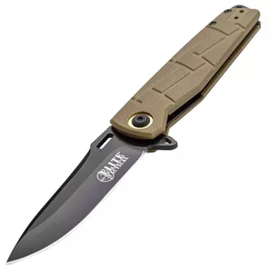 Master Cutlery Elite Tactical Spring Assisted Folding 3.5" Tan