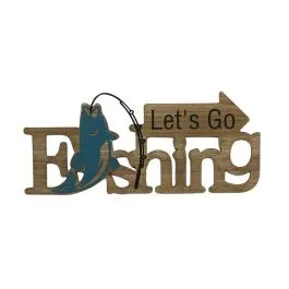 MayRich Company Let's Go Fishing Plaque