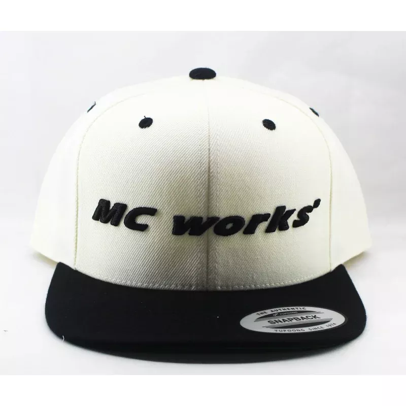 MC Works Cap Snapback Full Visor White (2410)