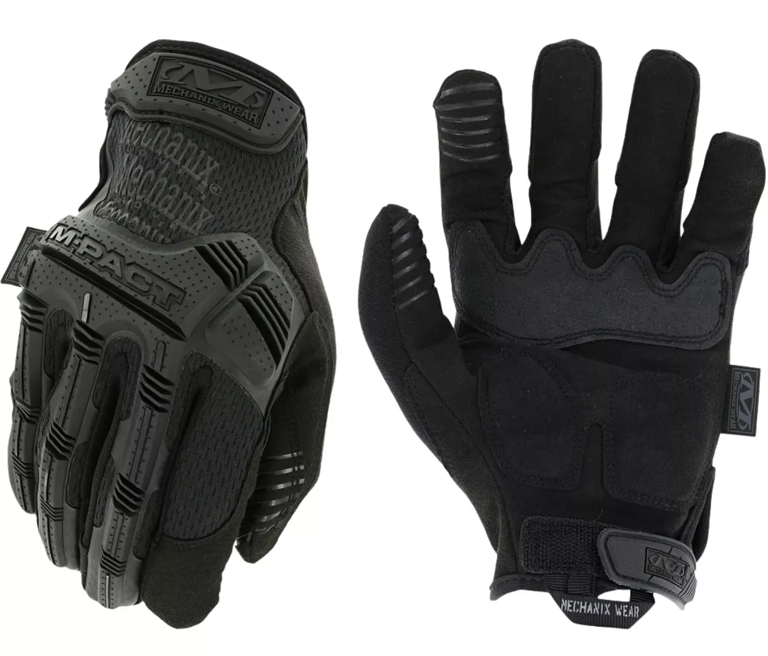 Mechanix Wear M-Pact Covert Black Synthetic Leather/Armortex Small