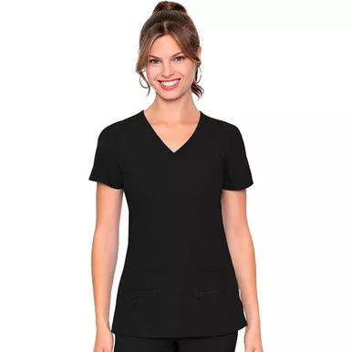 MED COUTURE Women Racerback V-Neck Top
