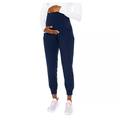 MED COUTURE Womens Maternity Navy Joggers (8729-NAVY)