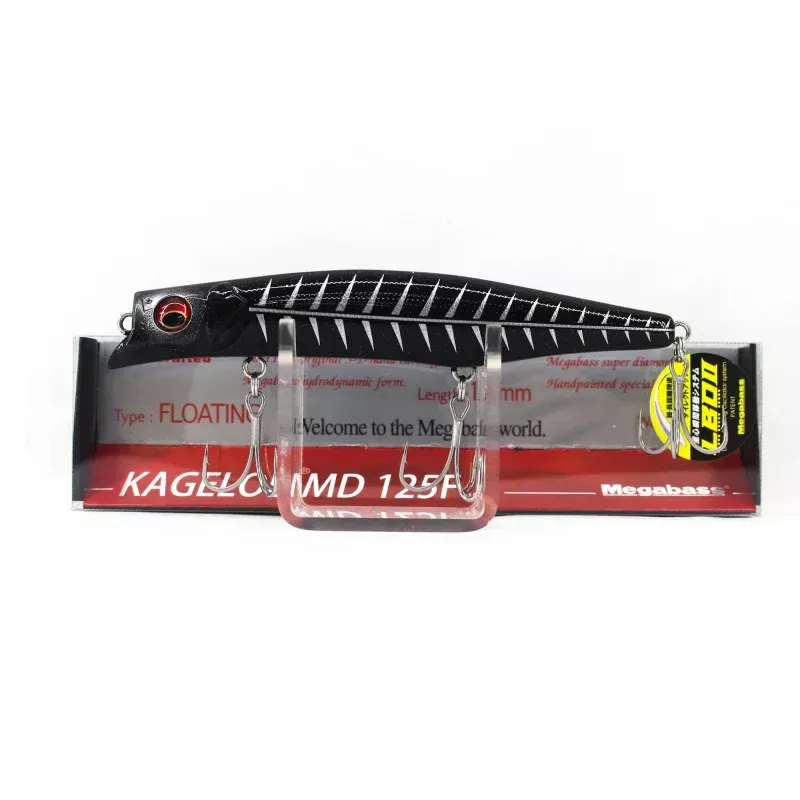 Megabass Kagelou MD 125F Floating Lure Black Bone (5016)