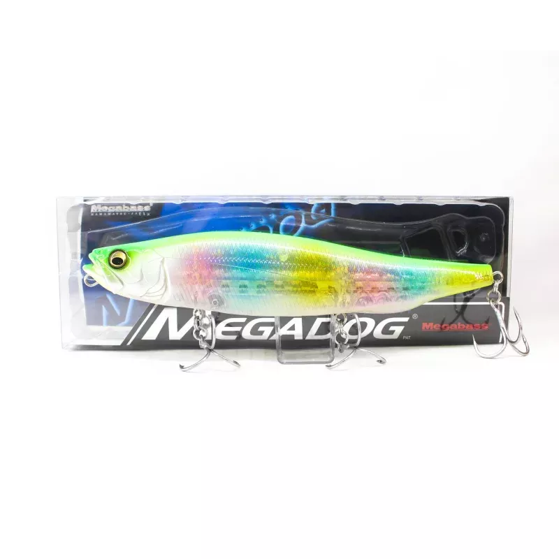 Megabass Megadog 220 Floating Lure GP Lime Rainbow (4614)