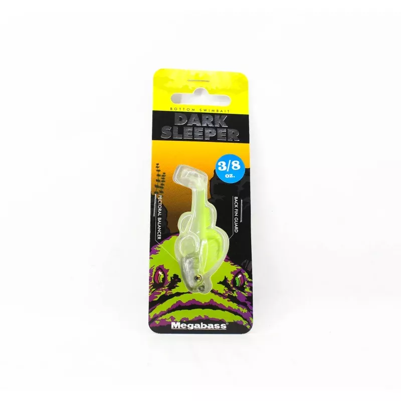 Megabass Soft Lure Dark Sleeper 2.4 Inch 3/8 oz Clear Chart (2444)