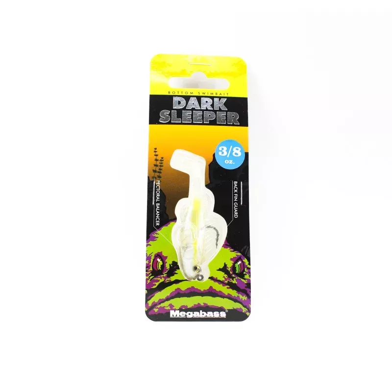 Megabass Soft Lure Dark Sleeper 2.4 Inch 3/8 oz Shirauo (2406)