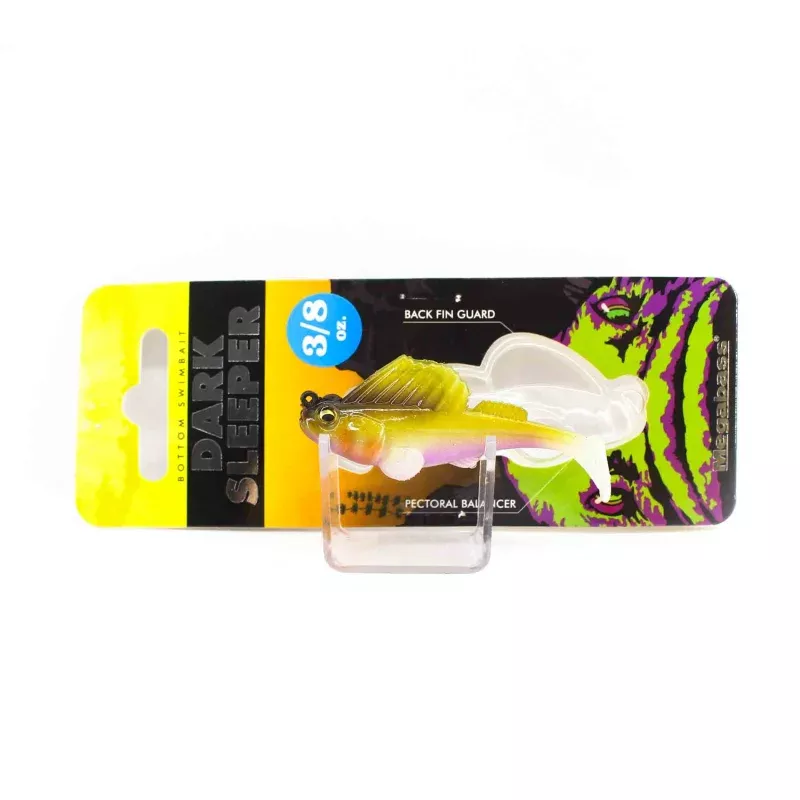 Megabass Soft Lure Dark Sleeper 2.4 Inch 3/8 oz Wakasagi (2420)