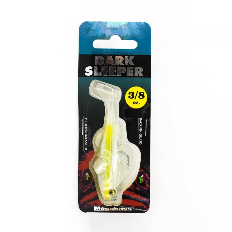 Megabass Soft Lure Dark Sleeper 3 Inch 3/8 oz Shirauo (1937)