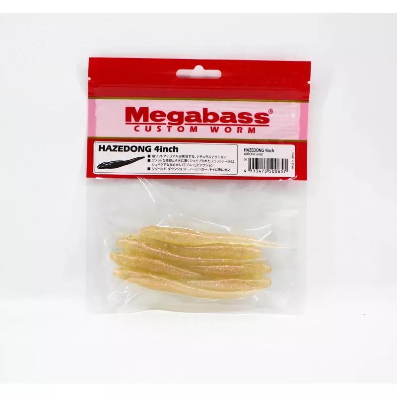 Megabass Soft Lure Hazedong 4 Inches Aurora Shad (0657)