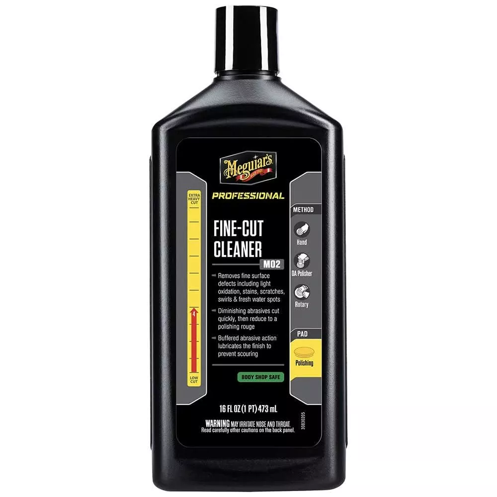 Meguiar’s Fine-Cut Cleaner 16oz – Professional Surface Defect Removal and Paint Restoration – M0216