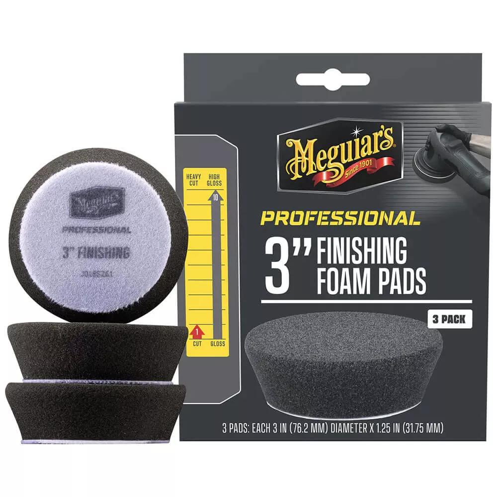 Meguiar's Professional 3" Finishing Foam Pads *3-Pack - M3FFP3