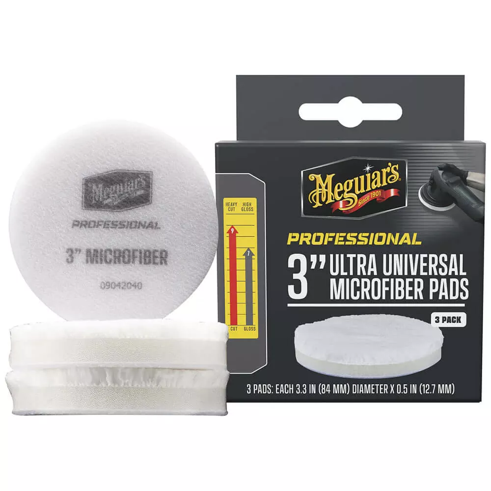 Meguiar's Professional 3" Ultra Universal Microfiber Pads *3-Pack - M3MFP3