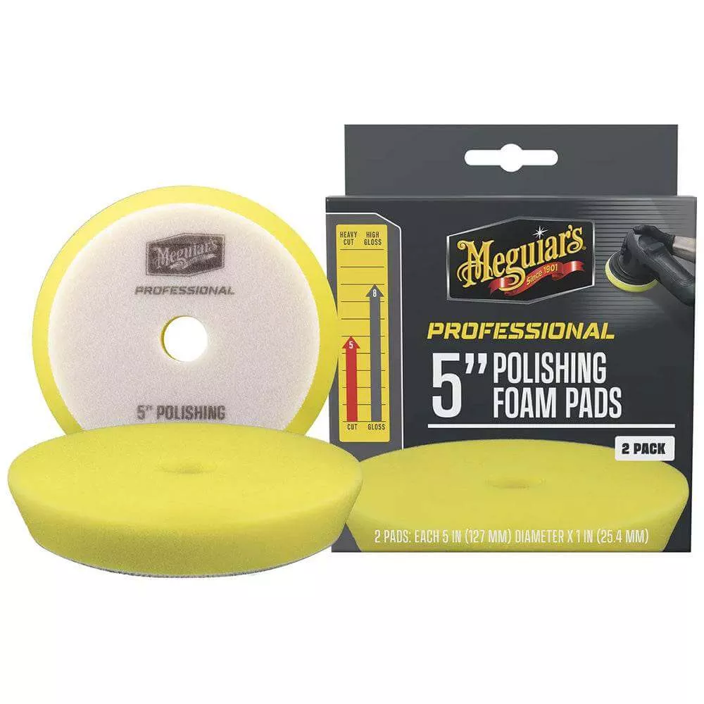Meguiar's Professional 5" Polishing Foam Pads *2-Pack - M5PFP2