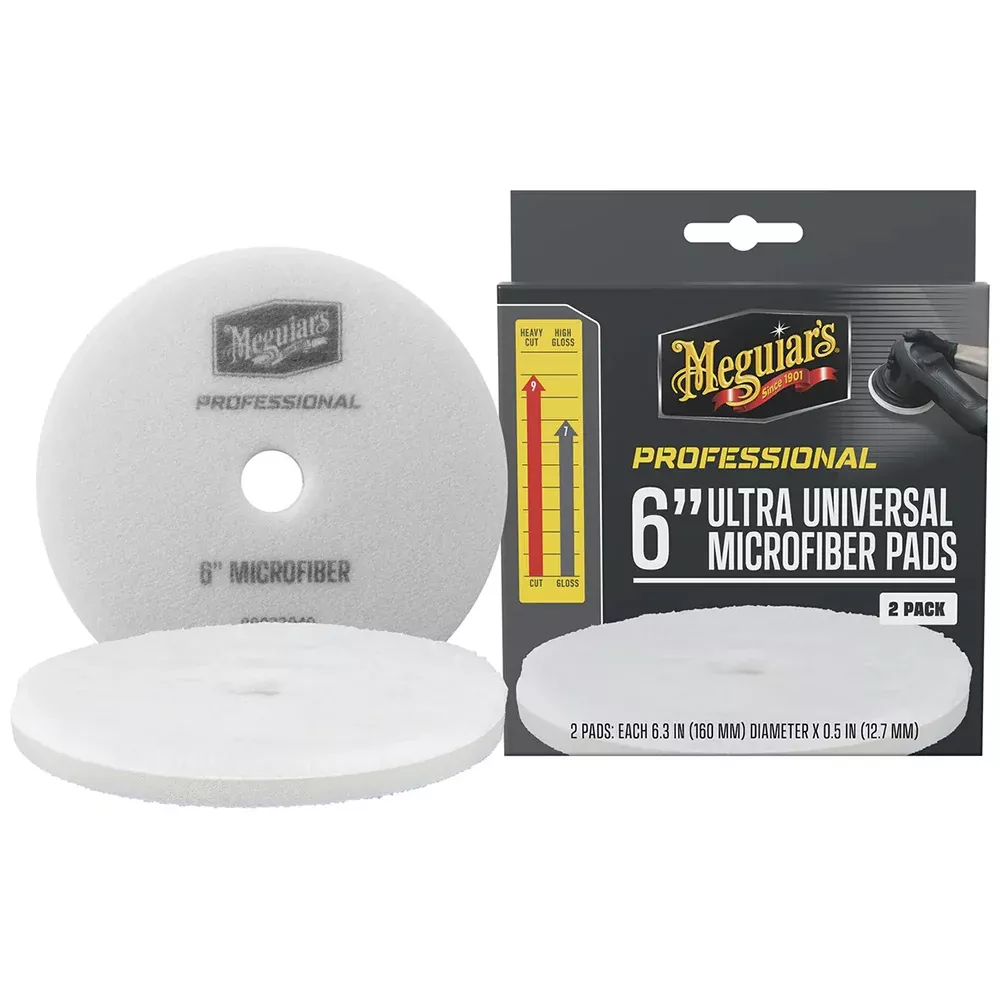 Meguiar's Professional 6" Ultra Universal Microfiber Pads *2-Pack - M6MFP2