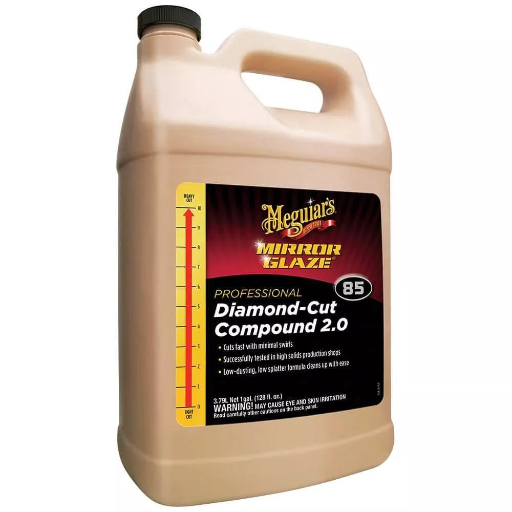 Meguiar’s Professional Diamond-Cut Compound 2.0 * 1 Gallon for High-Gloss Paint Correction – M8501