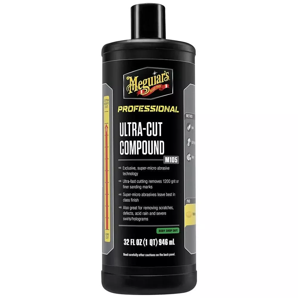 Meguiar’s Professional Ultra-Cut Compound 32oz * High-Performance Scratch and Defect Remover – M10532