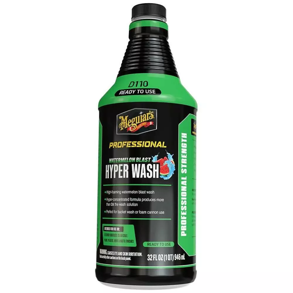 Meguiar’s Professional Watermelon Blast Hyper Wash – 32oz Car Wash Shampoo – DRTU11032