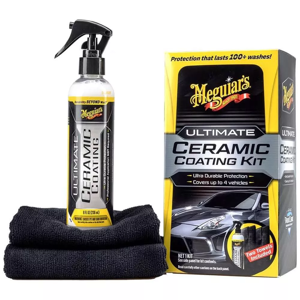 Meguiar’s Ultimate Ceramic Coating Kit – 8oz for Long-Lasting Car Protection – G240100