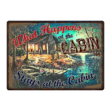 Metal Tin Signs Personalised 12 X 17 What Happens