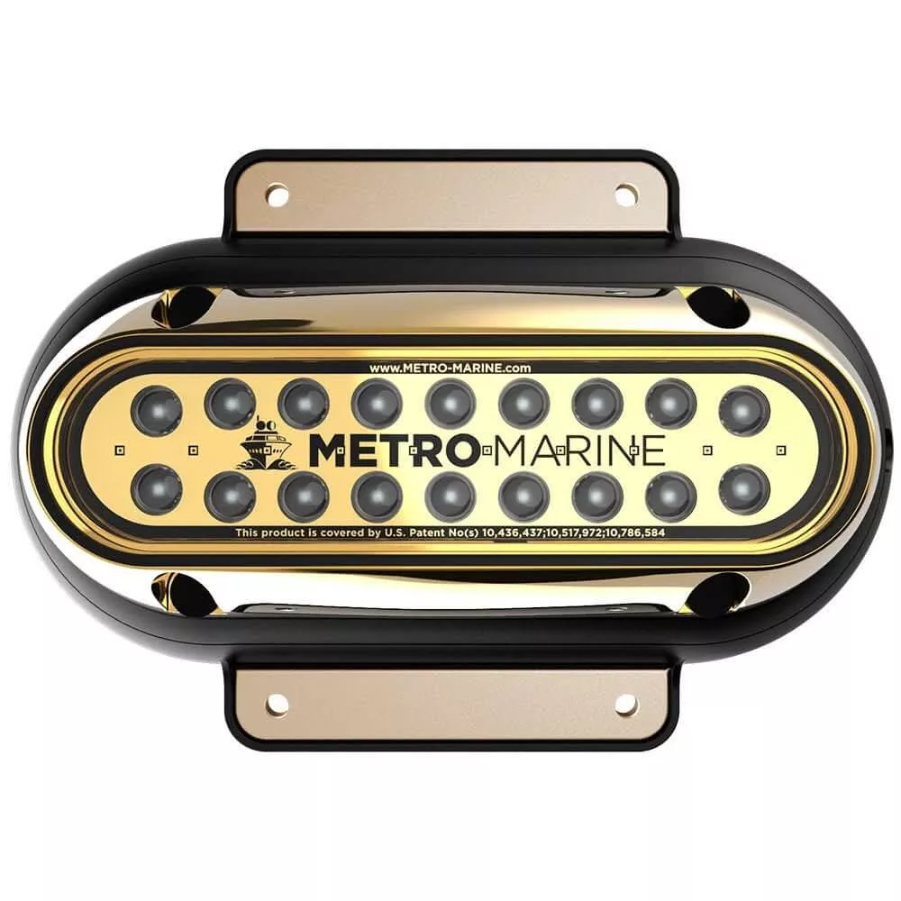 Metro Marine High-Output Elongated Surface Mount Light w/Intelligent Monochromatic LEDs – Green, 90 Beam [F-SME1-H-G3-90]