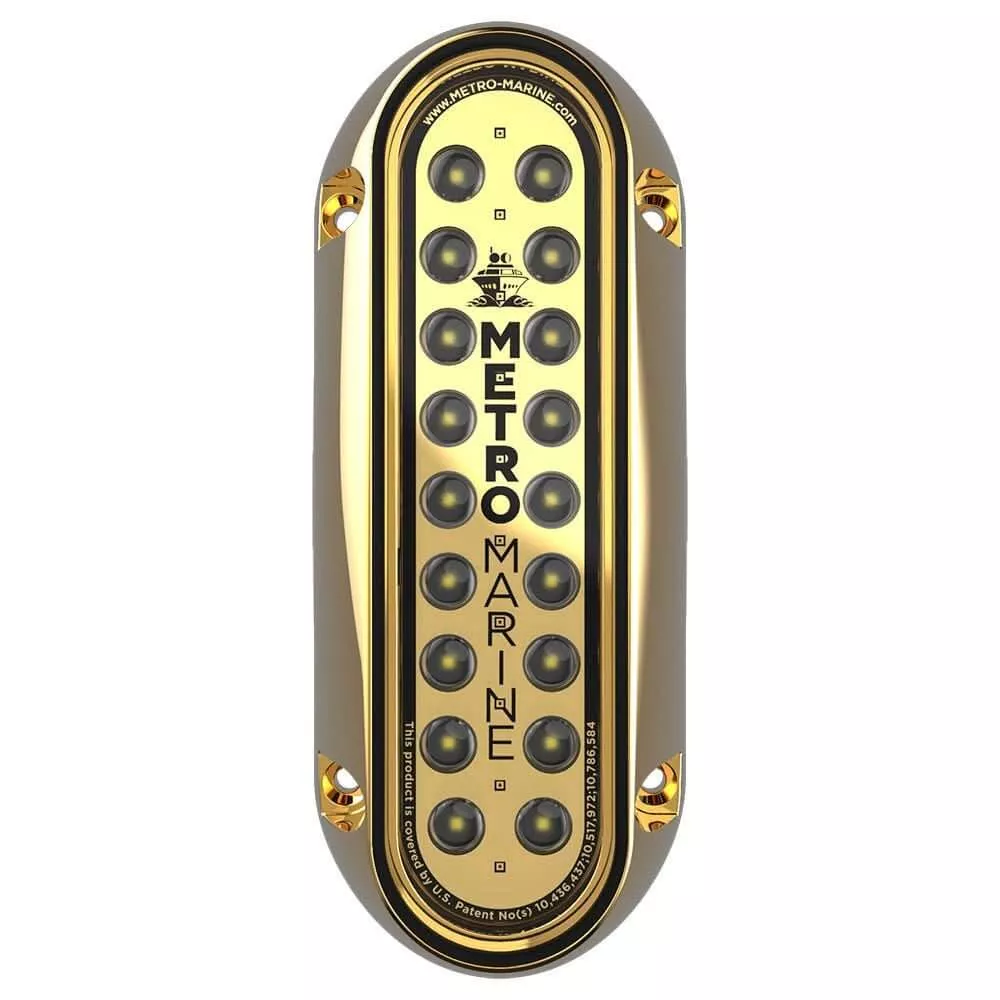 Metro Marine High-Output Elongated Vertical Mount Light w/Intelligent Monochromatic LEDs – Blue, 45 Beam [F-BME1-V-B3-45]