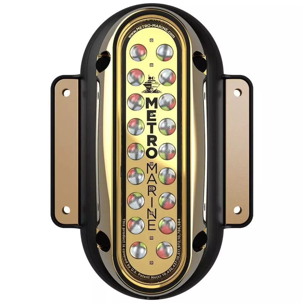 Metro Marine High-Output Vertical Surface Mount Light w/Intelligent Full Spectrum LED’s – RGBW, 45° Beam – F-SME1-V-FS-45
