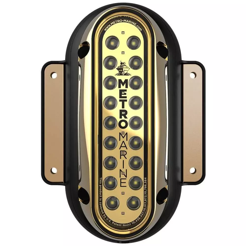 Metro Marine High-Output Vertical Surface Mount Light w/Intelligent Monochromatic LED’s – Aqua, 45° Beam – F-SME1-V-A3-45