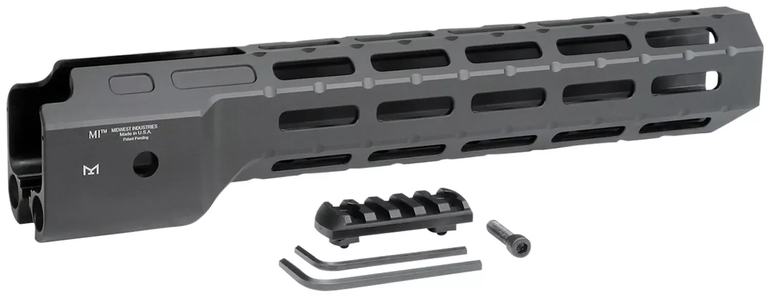 Midwest Industries CombatRuger PC9 M-Lok Handguard Black Hardcoat Anodized 6061-T6 Aluminum 12"