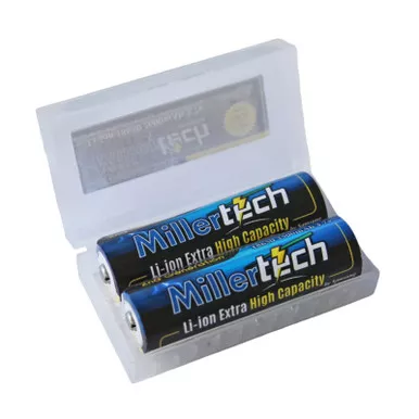 MillerTech Gen2 18650 Lithium Batteries 2 PK