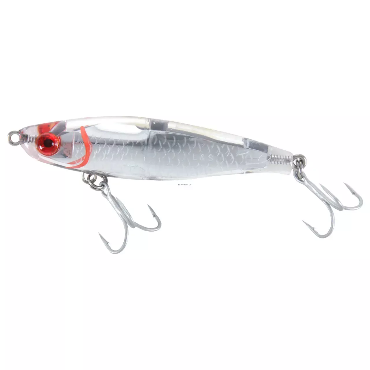 MirrOlure 22MR Catch Jr Suspending Twitchbait – Silver Scale/Clear