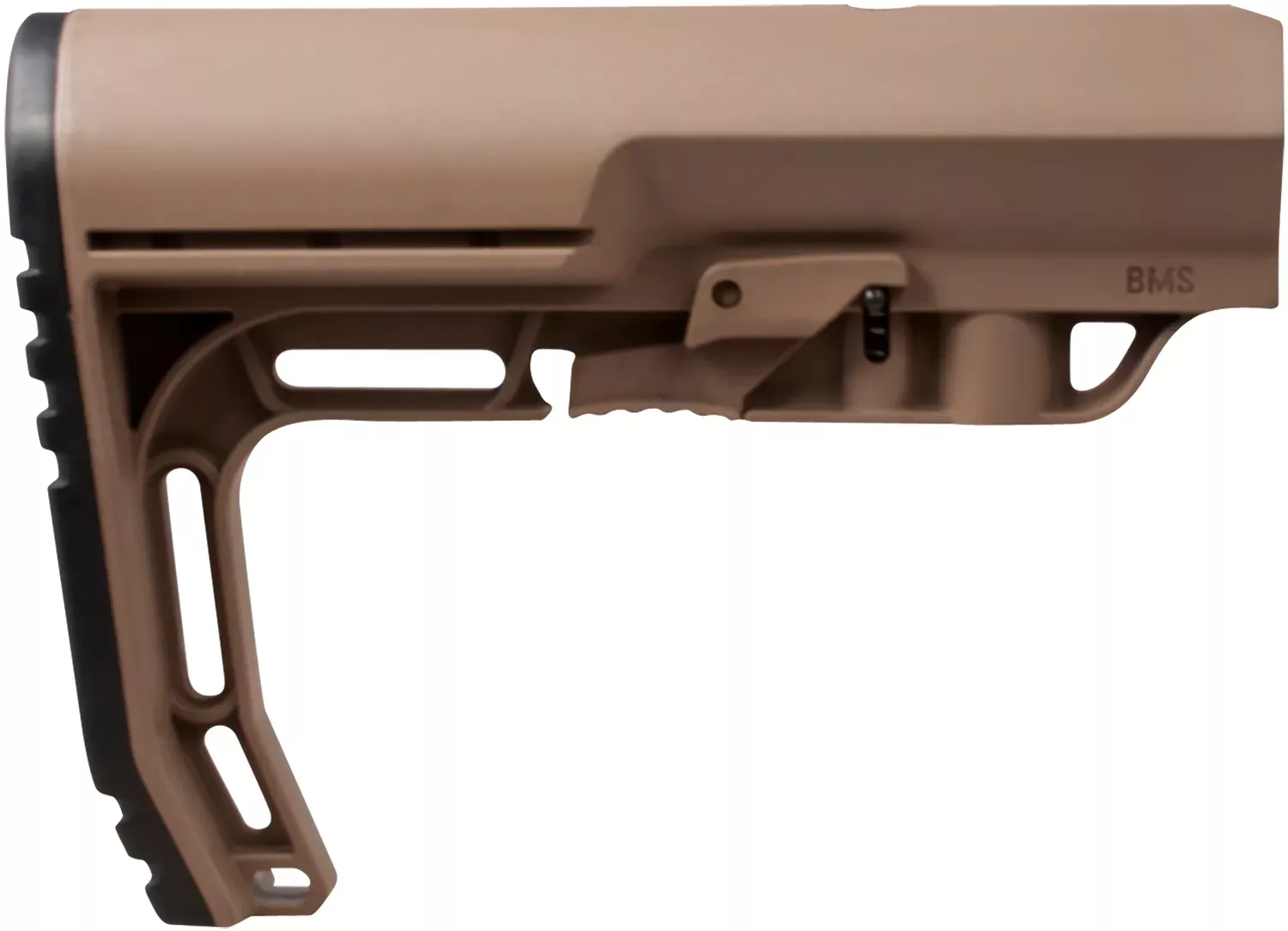 Mission First Tactical Battlelink Minimalist Stock Collapsible Scorched Dark Earth Synthetic for AR-15, M16, M4 with Commercial Tube (Tube Not Included)