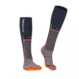Mobile Warming Unisex Wool Blend Heated Socks - Gray - M