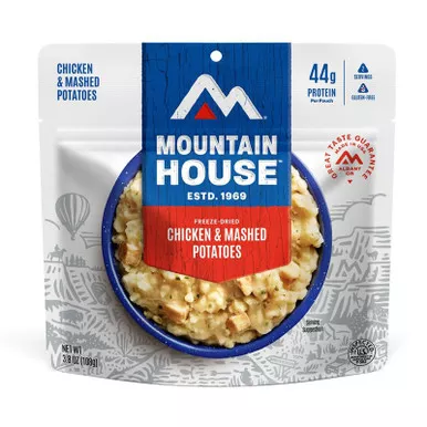 Mountain House Freeze Dried Camping Food Chicken and Mashed Potato
