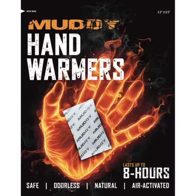 Muddy Outdoors MUD-DHW-10PK Hand Warmer, White, 10 Pack