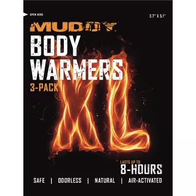 Muddy Outdoors MUD-XLDWNA-3PK Warmer, White, X-Large Body, 3 Pack