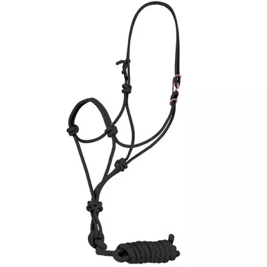 MUSTANG Easy-On With 8ft Lead Rope Halter