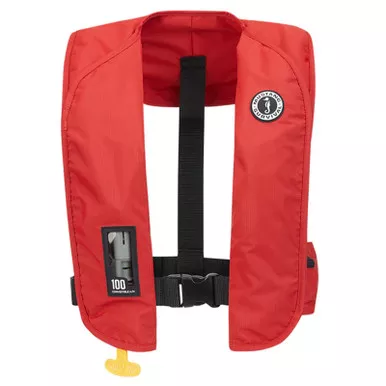Mustang MIT 100 Convertible Inflatable Personal Flotation Device PFD Red