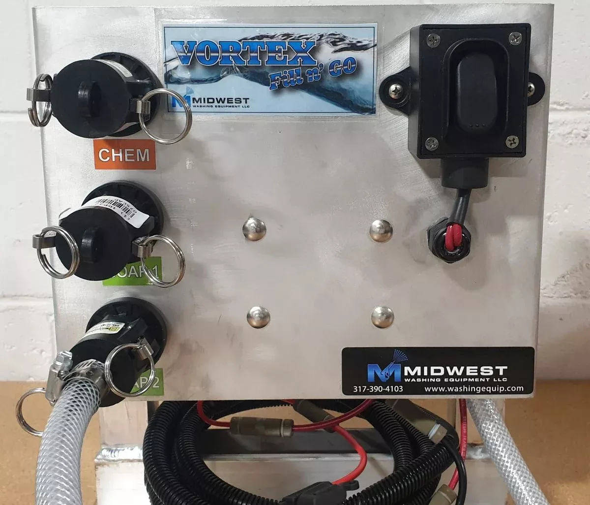 MWE Vortex Fill N’ Go Transfer Station | Pump Power 12V & 115V | Power Cable 6′ Ft