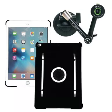 MYGOFLIGHT Flex Suction Sport Mount With MYGOFLIGHT Kneeboard/Mountable Case for iPad Mini 4/5