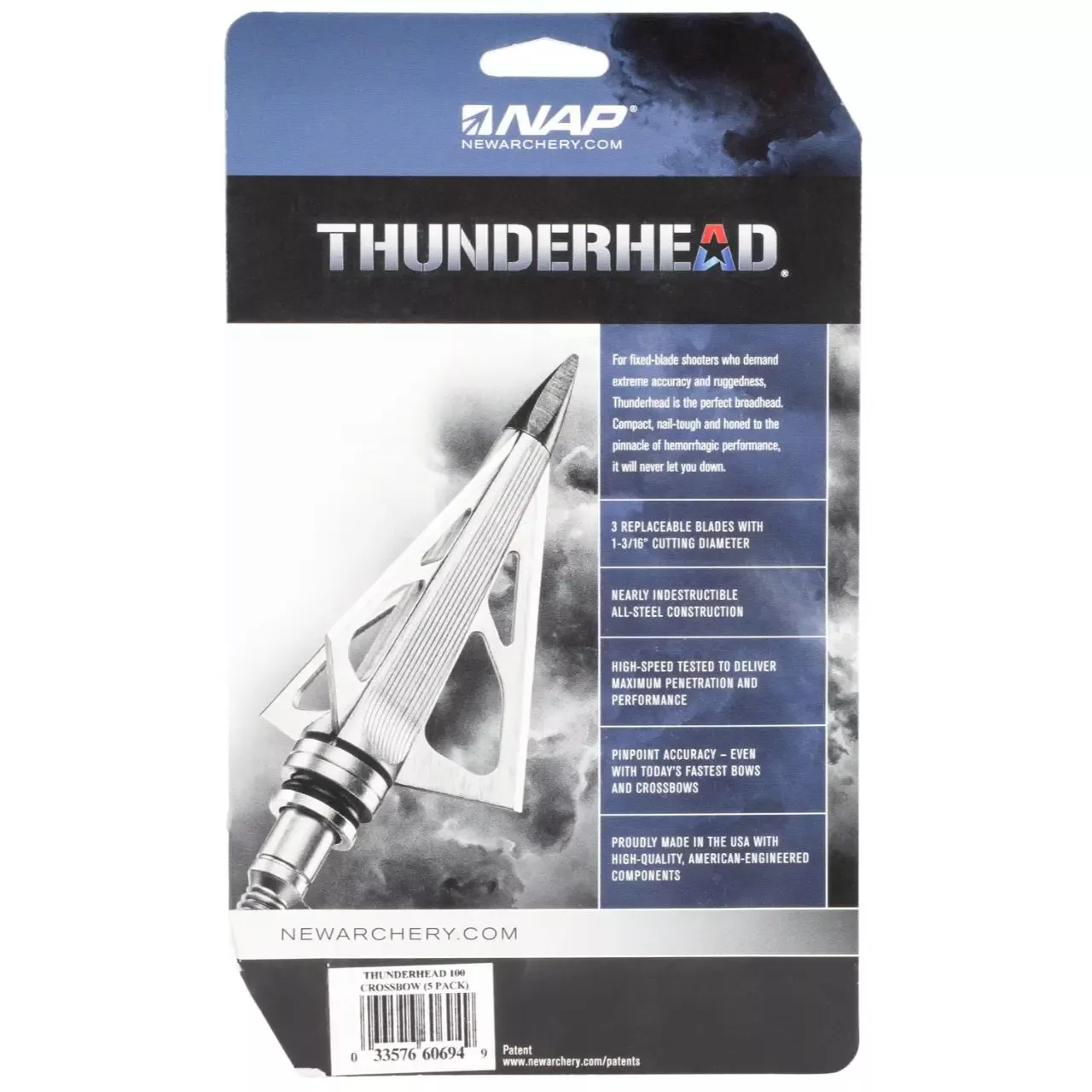 NAP Thunderhead 100 grain Broadhead - 5/Pack