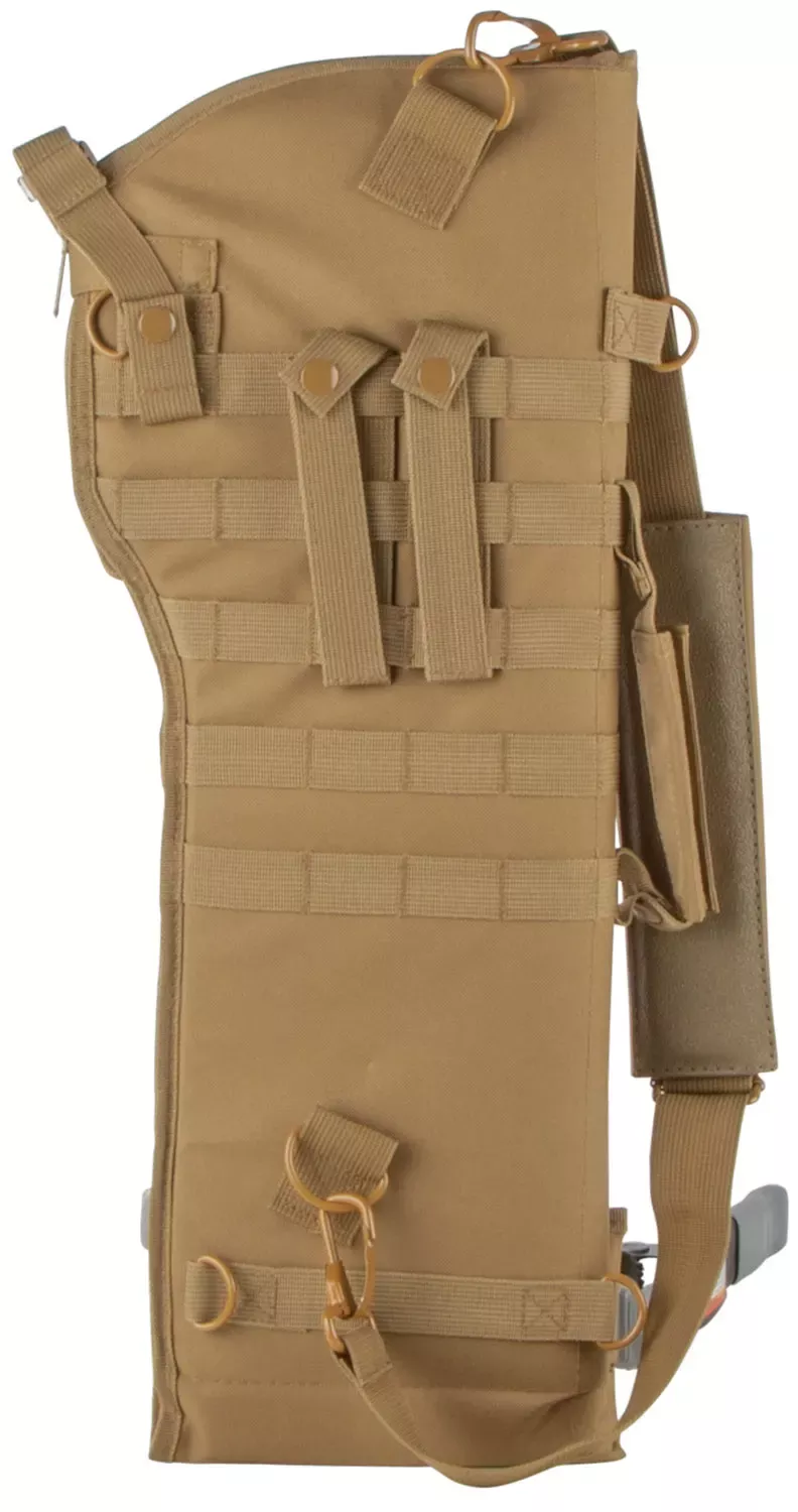 NcStar VISM Scabbard with Tan Finish, MOLLE Webbing, D-Ring & Grommet for Drainage for Rifle/Carbine